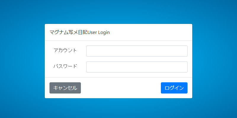 포토 다이어리 로그인 화면